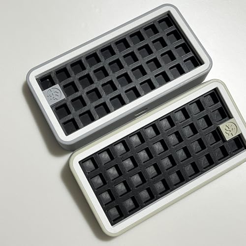 Zioyihan 36-Key Switch Tester Mechanical Keyboards 3D Printing Tabletop Arrangement Keycap Storage Custom Desktop Matching Testing Tool Mechanical Keyboard Switches (Gray), Grey 6