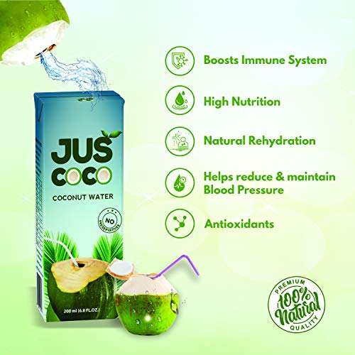 Jus Coco Coconut Water 200ML (Pack of 30) 6