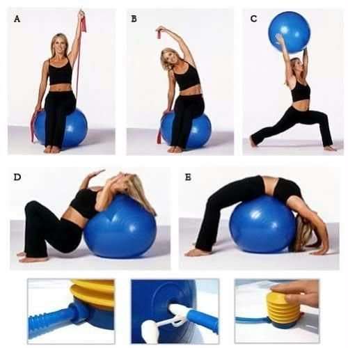 Kriya Gym Ball for Exercise & Fitness-75 cm (Multi-Colour) 4