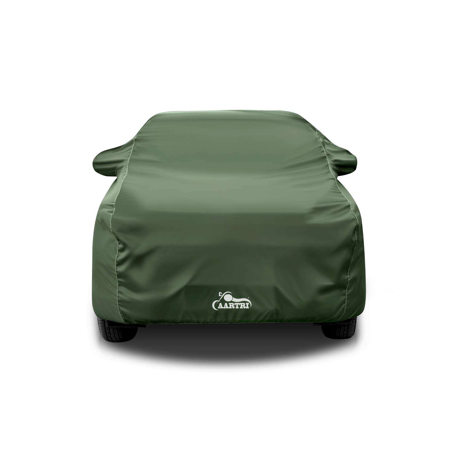 XG Brand 6X6 Material Fabric 100% Waterproof Car Cover for Tata Sumo (Dark Green with Mirror Pockets) 4