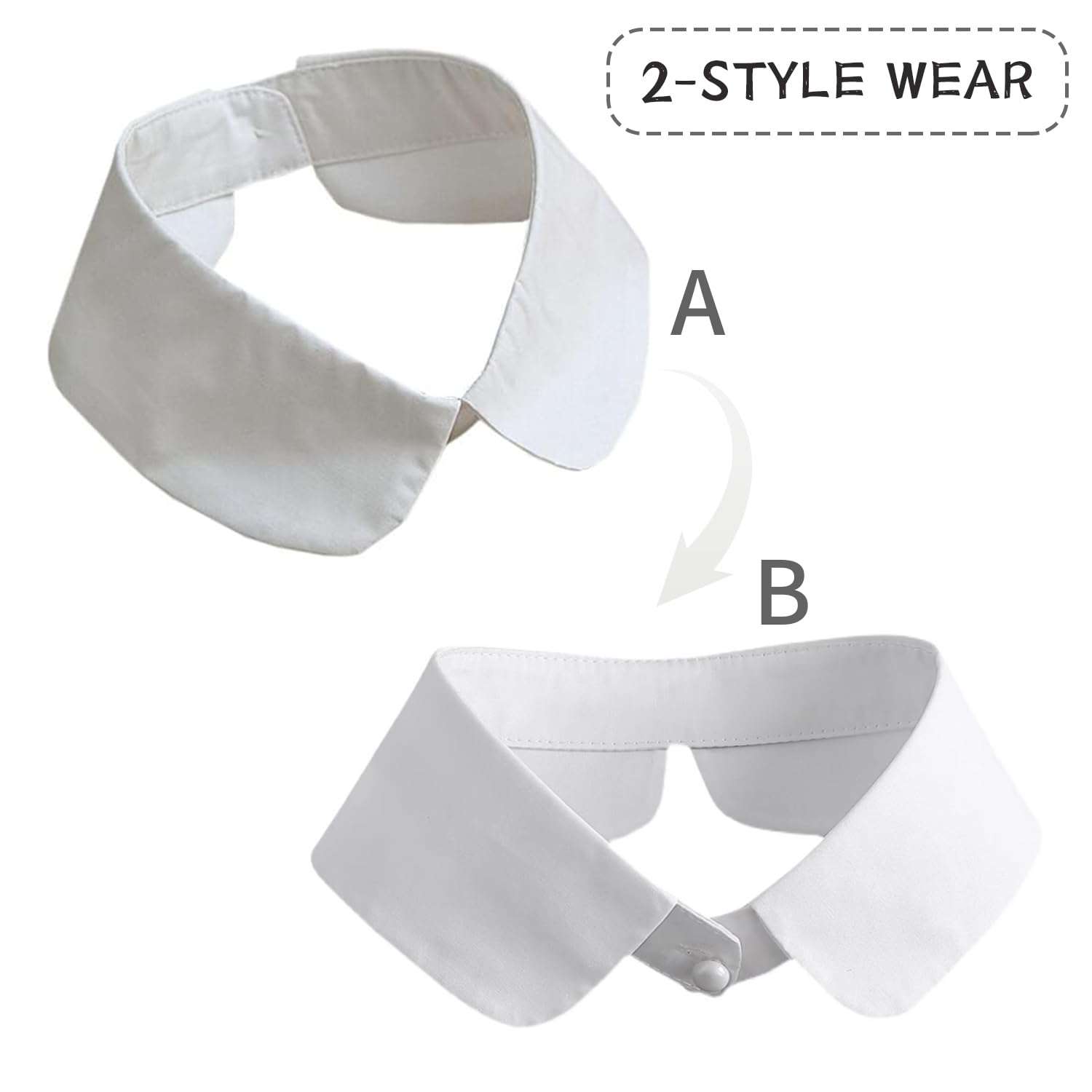 Joyci European New Women's Girls Faux False Collar Lapel Choker Peter Pan Necklace (02) 3