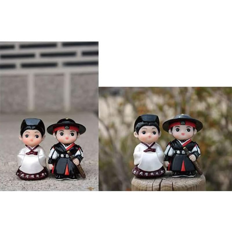 ECSD Korean Traditional Folk Decorations Figurine - Daejanggeum 3in Korean Hanbok Handicraft Product Collectible Figurine 4