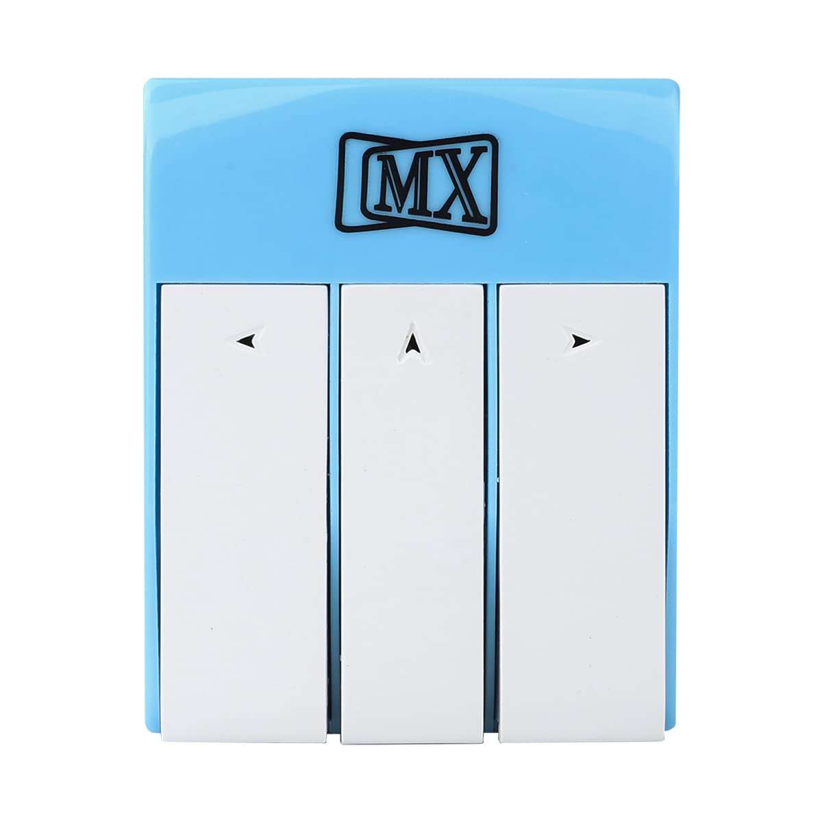 MX 3-in-1 Universal Travel Adapter Multi-Plug with Individual Switch and LED Indicator 3 pin 5 Amps - 250 Volts for Home and Official use, Blue(Pack of 2) 2