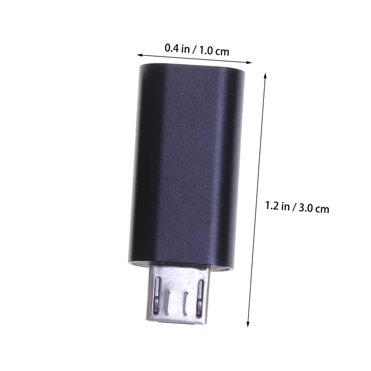 HOODANCOS 2 Pcs Pin Female Cable Micro USB Converter Connector for Smartphones Tablets Power Banks Black Easy Device Connectivity and Portability 6