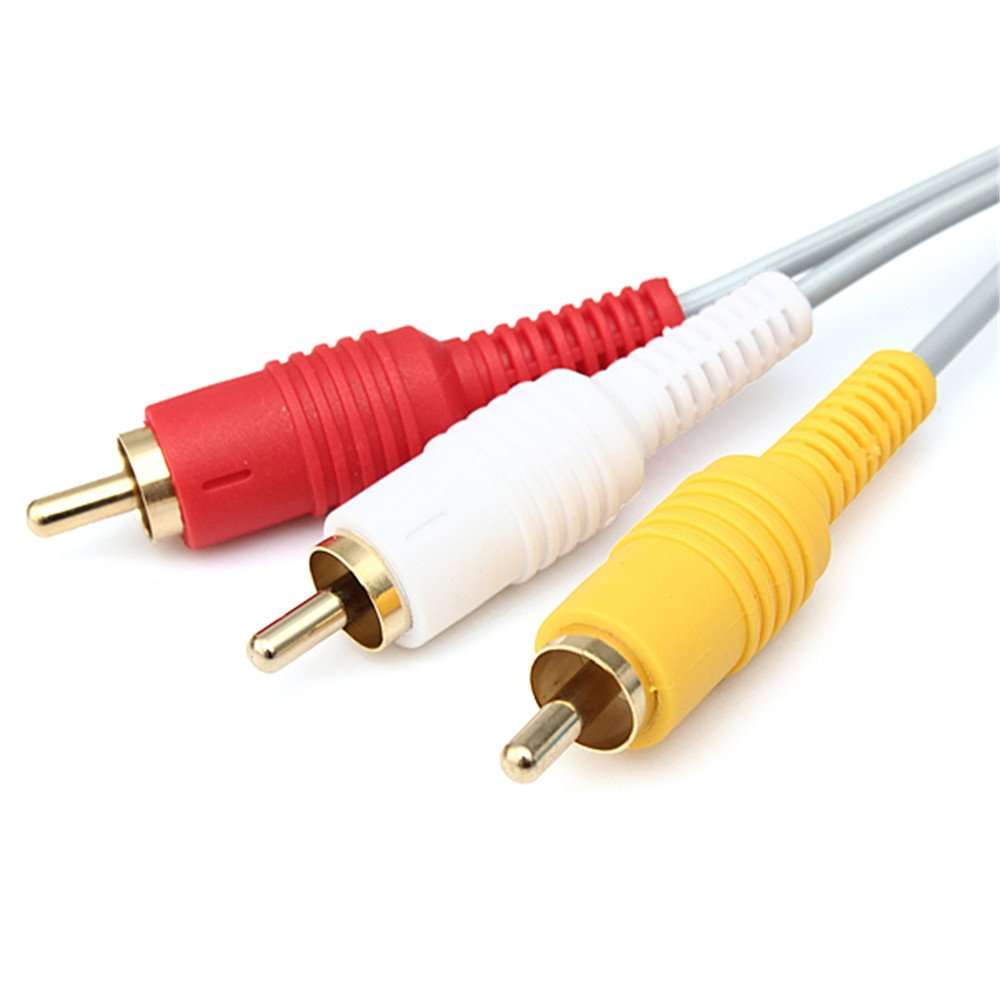 traderplus 6ft Composite Audio Video AV RCA Cable Cord for Nintendo Wii/Wii U 5