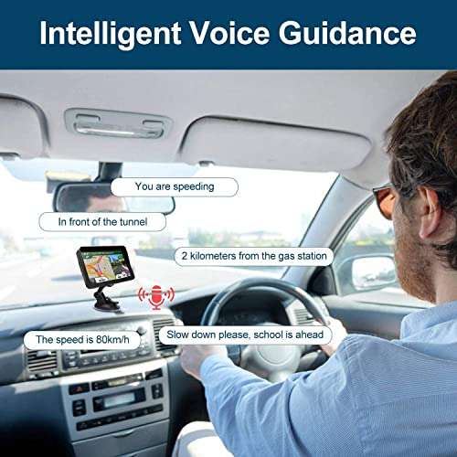 9-Inch GPS Navigation for Car With Speed Limit & Traffic Light Tips, Turn-by-Turn Directions, 2024 USA Map, Lifetime Updates 5