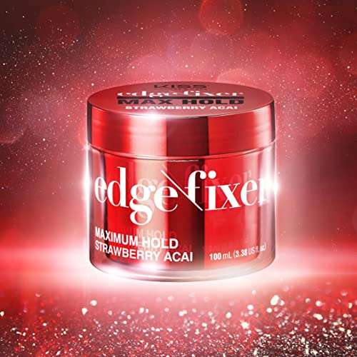 Kiss Products, Inc. Edge Fixer 24 Hour Maximum Hold Edge Wax No Flaking Biotin B7 Infused Hair Gel 3.38 US fl.oz (Acacia) 4