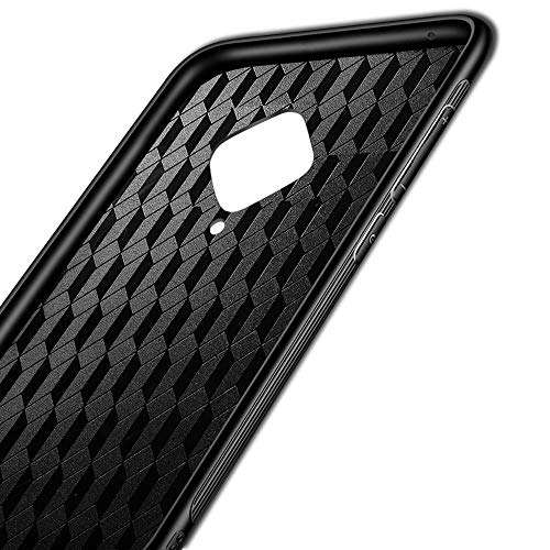 SPAZY CASE Vivo S1 Pro Luxurious Toughened Glass Back Case with Shockproof TPU Bumper Back Cover Designed for Vivo S1 Pro - Black 4