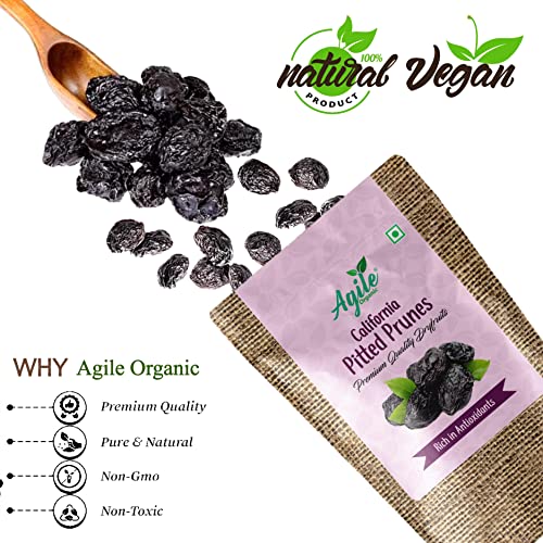 Agile Organic® Dried Premium California Pitted Prunes 150g | Health Snack 3