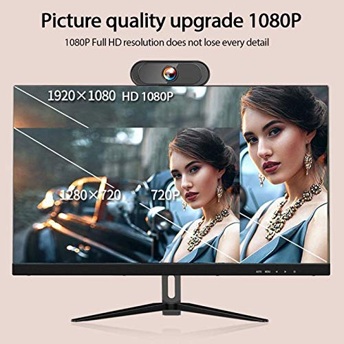 Web Camera 1080P/720P Webcam HD Camera with Built-in HD Microphone USB Rotatable Cameras for Live Broadcast Video Calling Conference Work (Color : 720P) 4