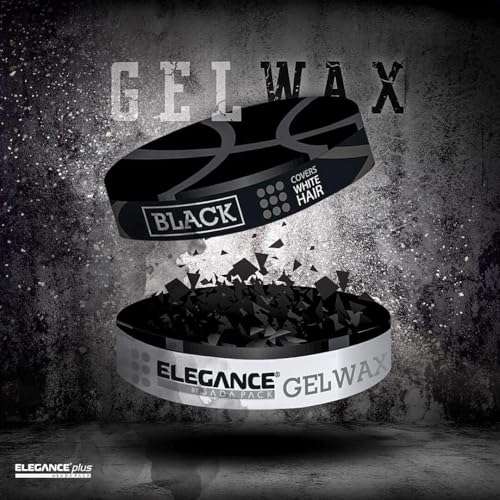 E Elegance Hair Products - Black Color Hair Styling Gel Wax 4.93 Oz - Medium Control, Shinny Finish, Effortless Elegance 3