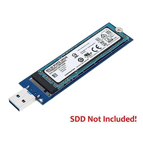 M.2 to USB Adapter, AUYOUWEI B Key M.2 SSD to USB 3.0 Adapter / 2280 M2 SSD Drive Adapter/NGFF Converter Reader (No Cable Needed) 5