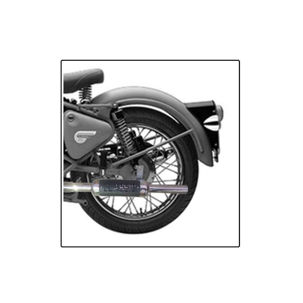 OZANGO Bike Silencer Exaust Indori Classic Silencer Glasswool Chrome Bullet Exhaust Silencer With Zed Clamp Bush For Royal Enfield Thunderbird 350 5