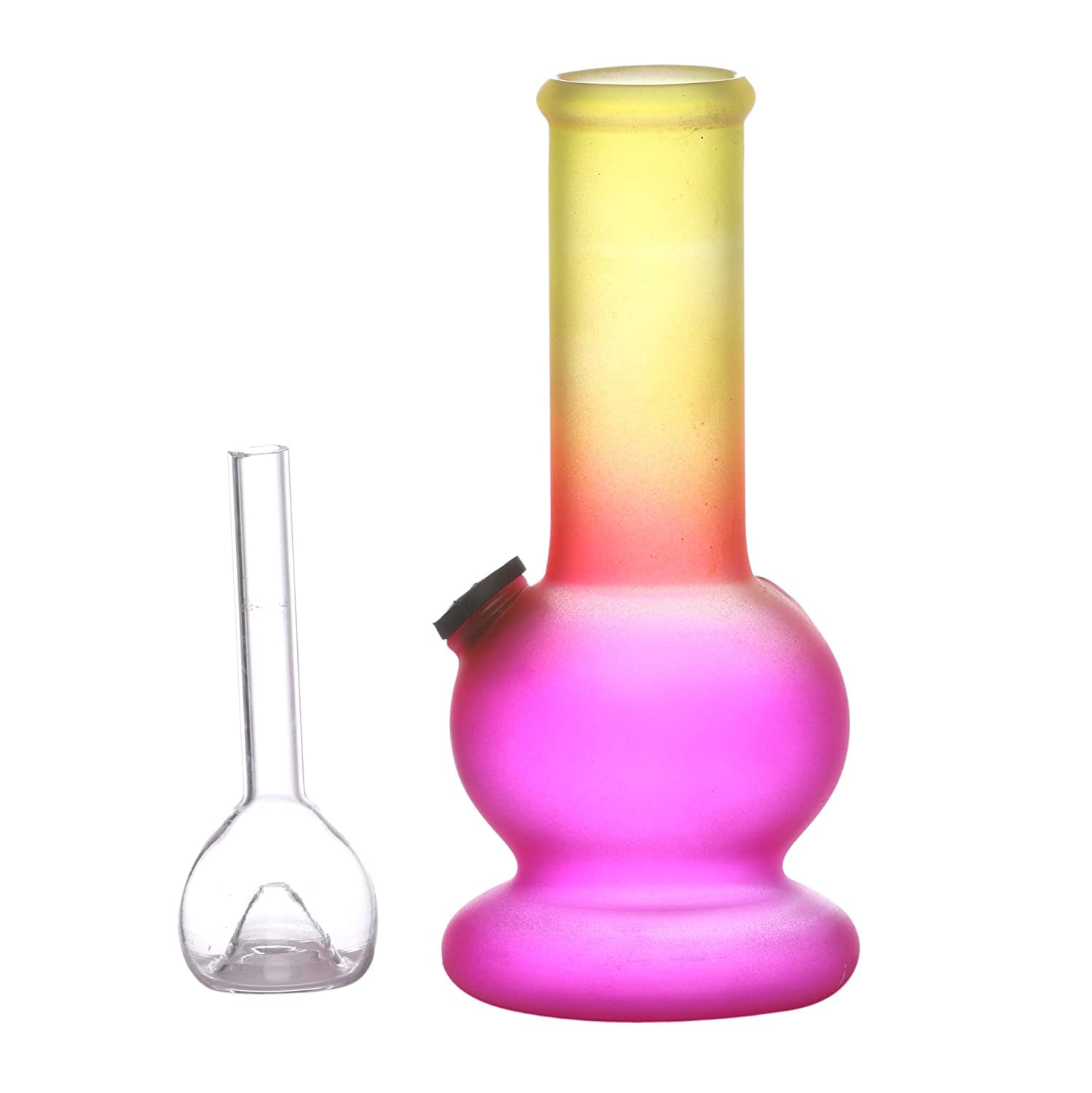 Metier Deal ! 5 Inch Glass Smoking Pipe Bong (13cm, Multicolor) and 2 inch Play Mate Acrylic Weed Crusher Herb Grinder- 1 Pc (GRA218) 4