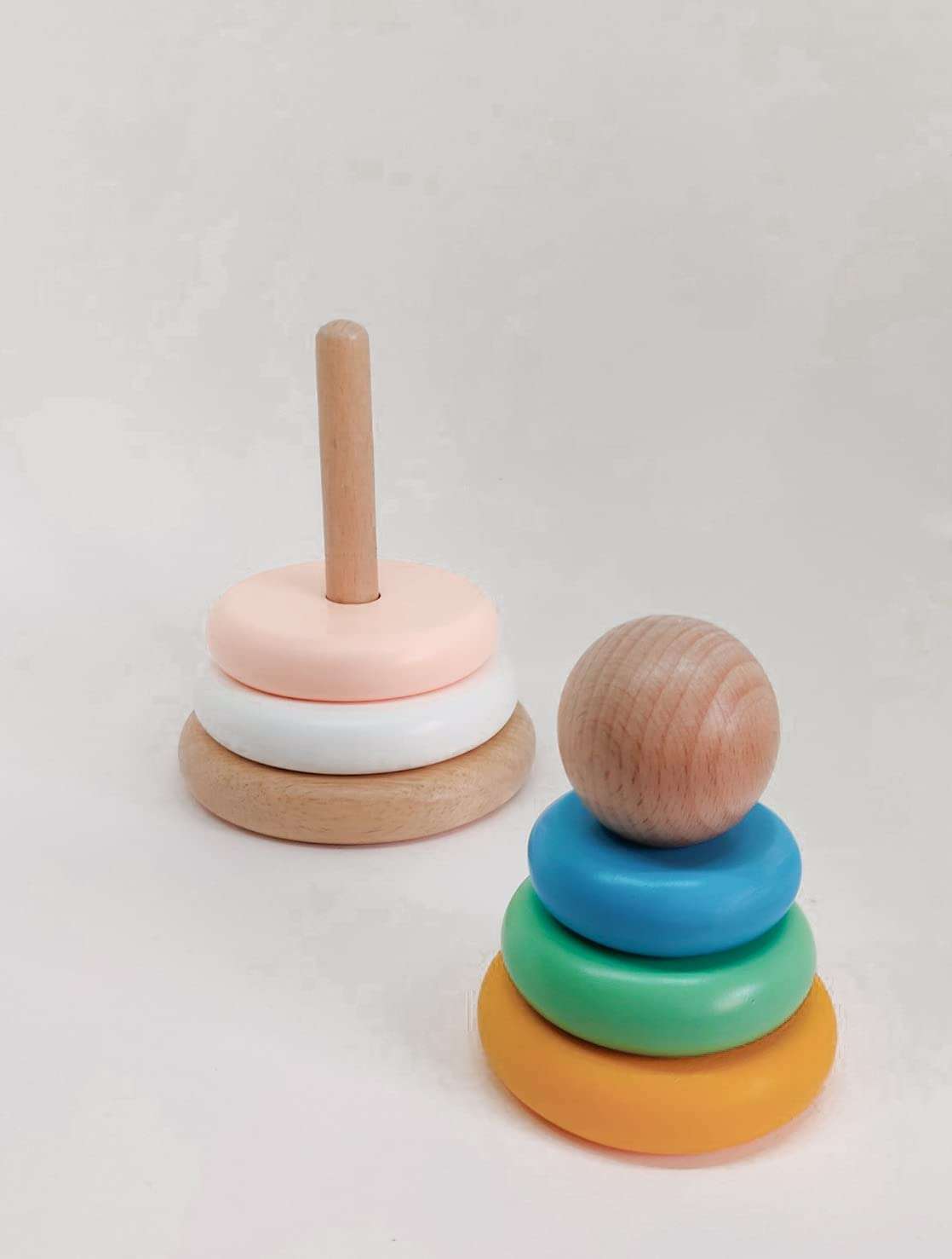Loyora Wooden Stacking Toy for Baby, Infant & Kids ( Multicolor) 4
