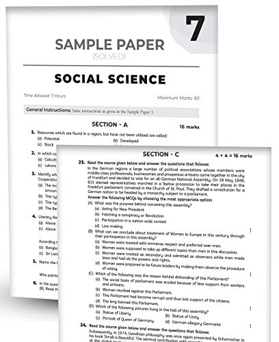 Educart CBSE Class 10 Social Science Sample Question Papers For 2021 (reduced syllabus for Term 1 and 2) (old pattern) (Class 9-12) 5