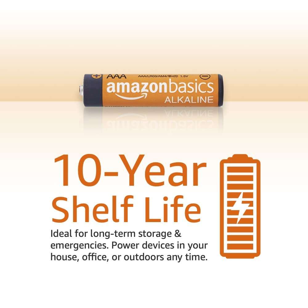 AmazonBasics AAA Performance Alkaline Batteries (20-Pack) - Appearance May Vary & High-Speed HDMI Cable, 6 Feet (2-Pack),Black 5