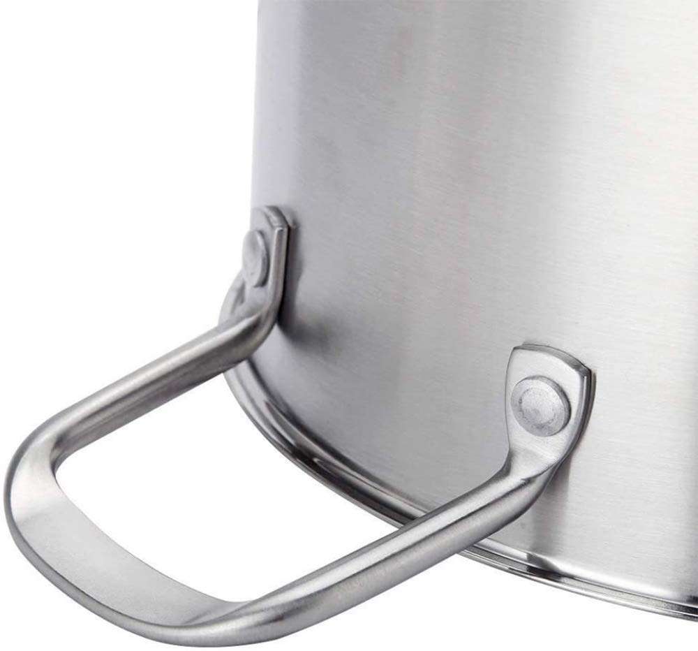 Cooking Pots Pans Stockpot Stainless Steel Asparagus Vegetable Pots with lid Suitable for All Stove Tops Including Induction cookware,Silver Frying Pan -22 * 20cm frying pan Wok 6