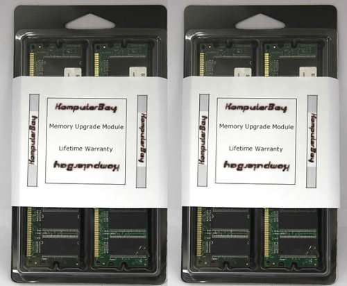 KOMPUTERBAY 4GB (4 x 1GB) DDR DIMM (184 pin) 400Mhz PC 3200 Low Density CL3.0 4 GB KIT 2