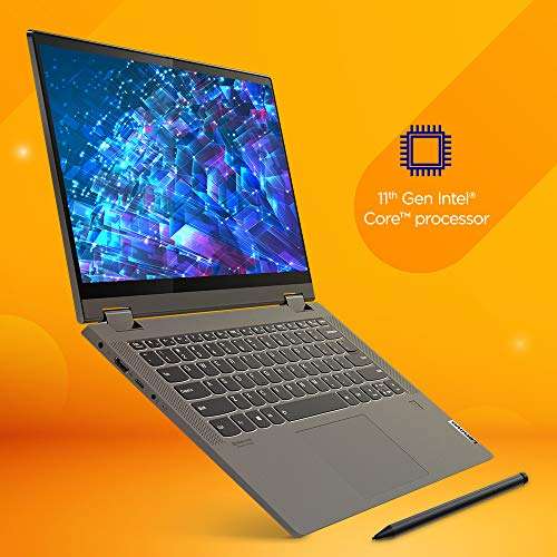 Lenovo IdeaPad Flex 5 11th Gen Intel Core i5 14" (35.5cm) FHD IPS 2-in-1 Touchscreen Laptop (8GB/512GB SSD/Windows 10 Home/Office 2019/Digital Pen Stylus/Fingerprint Reader/Graphite Grey/1.5Kg) 2
