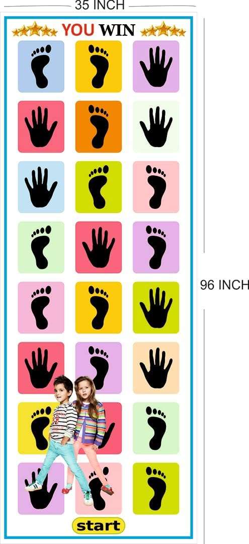 Jumbo Play Game - Fun Family Floor Game (2.5'x8') - PVC Material 4