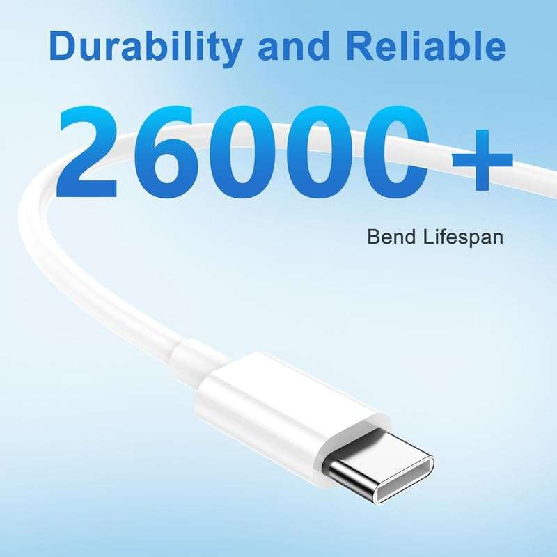 Heavenxxx superfast type c USB for HONOR X9b Cable Original Like Charging Quick, Dash, Warp, Dart, Flash, Super Vooc C Data Sync tangle free USB A to type c USB for Android – HB WHITE 6