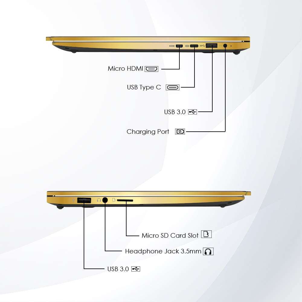 AVITA LIBER V14 NS14A8INF561-CG 14-inch Laptop (Core i5-10210U/8GB/512GB SSD/FHD Display/Windows 10 Home/Intel UHD Graphics 620), Champagne Gold 5