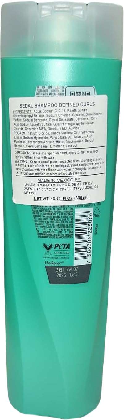 Sedal Shampoo Obedient Curls 12 FL 350 ml [SEALED] 5