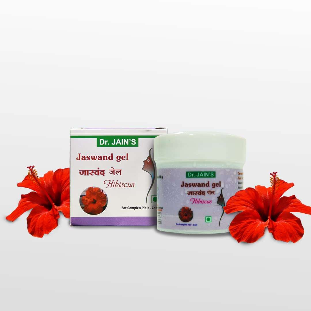 DR. JAIN'S Jaswand Hibiscus Gel For Hair Fall Control, Growth Solution, Hair Nourishing Gel, Non-Oily Method 100g (Pack of 1) 3