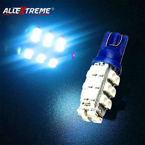 Allextreme EXT28CW T10 LED Parking Light 5630 CMD Interior Pilot License Plate Dome Indicator Lamp Bulb for Car Bike and Motorcycle (4.5W, Blue, 2 Piece) 6