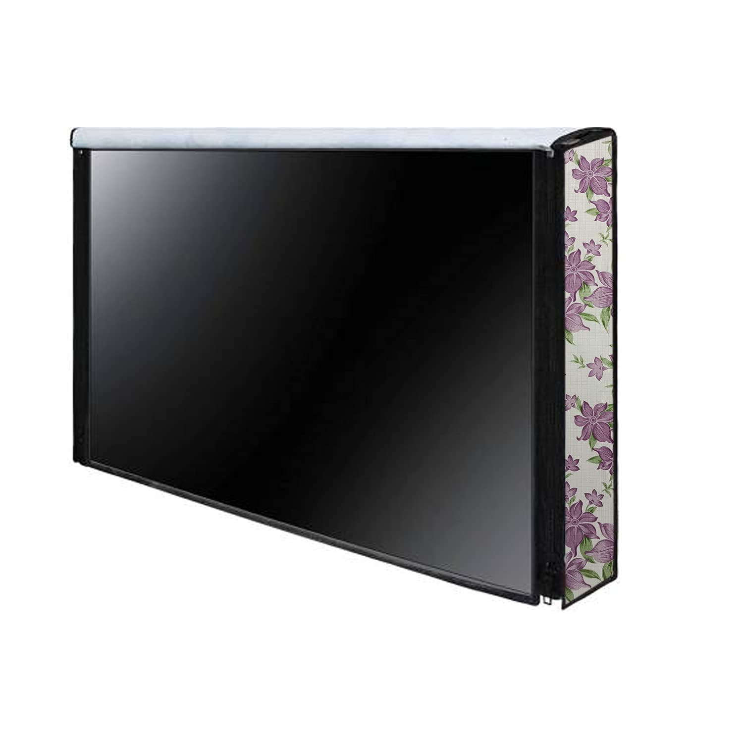 wellhome decor Furnishing Multicolor Printed 40 Inches LED TV Cover fit with Transparent Polythene Layer (All Models) 5