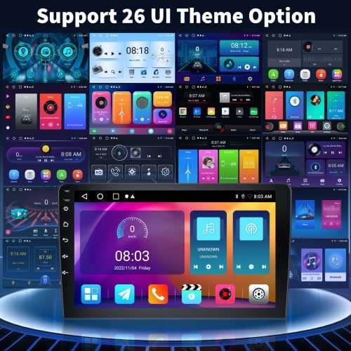 Car Radio for Honda CRV Radio 2002-2006 with Wireless CarPlay Android Auto, 9 Inch Android Car Stereo 2G+32G GPS Navigation WiFi Mirror Link Bluetooth AHD Backup Camera Mic 2