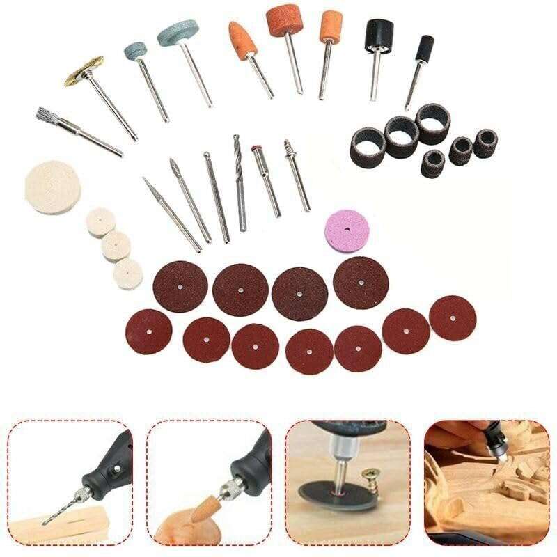 Diy Crafts 11405 6865 Drum Rubber Mandrels 43838 Shank for Sanding Sleeve Rotary Tool, Multicolor, 15 Piece 5