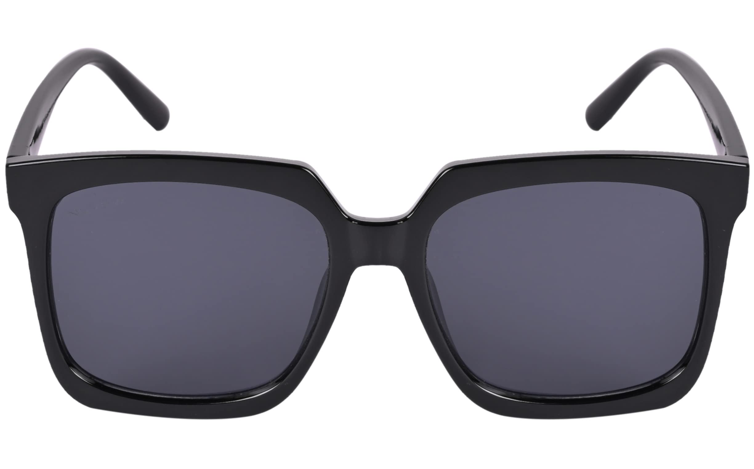 NuVew® UV Protected Retro Over Sized/Wayfarer Sunglasses for Men & Women - (Black Lens | Black Frame | Large Size | NW-3555-32) 2