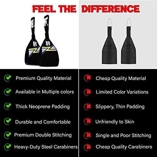 Hanging Abs Strap - Abdominal Slings - Hanging Ab Straps - Hanging Straps - Abs Pull Up Straps - Sit Up Straps - Hanging Ab Strap - Ab Sling Straps - Abs Sling Straps - Hanging Bar For Exercise 3