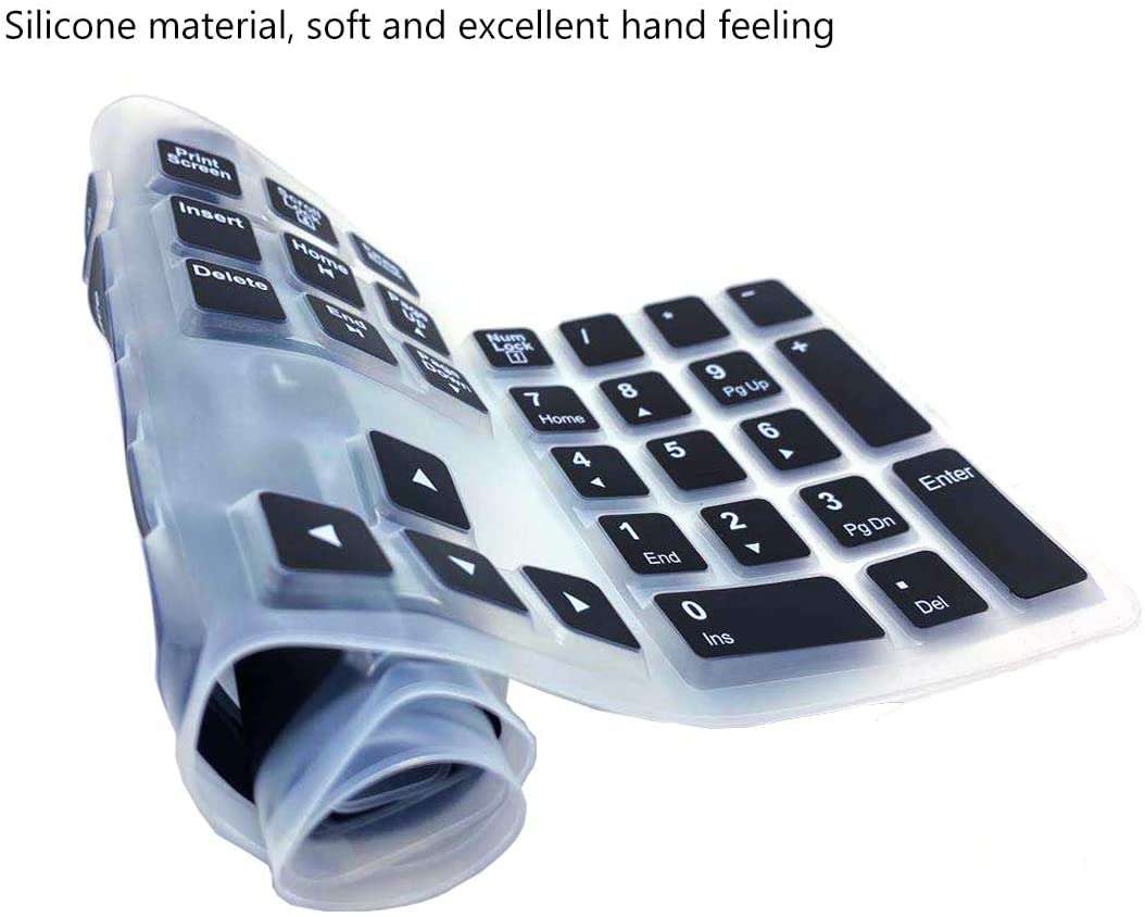 Jesra Ultra Thin Desktop Keyboard Dust Cover for Logitech MK295 Wireless Keyboard-Black 6