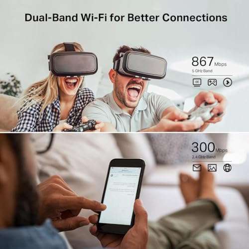 TP-Link AC1200 WiFi Router (Archer A54) - Dual Band Wireless Internet Router, 4 x 10/100 Mbps Fast Ethernet Ports, EasyMesh Compatible, Support Guest WiFi, Access Point Mode, IPv6 & Parental Controls 3