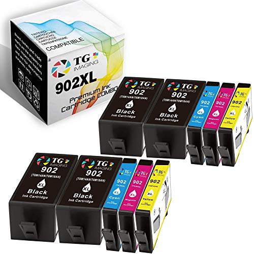 TG Imaging Compatible HP 902 Ink Cartridge Replacement for HP 902 XL 902XL for Used in Office-Jet 6950 6954 6960 6968 6970 Inkjet Printers (4xB+2xCYM,10 Pack) 1