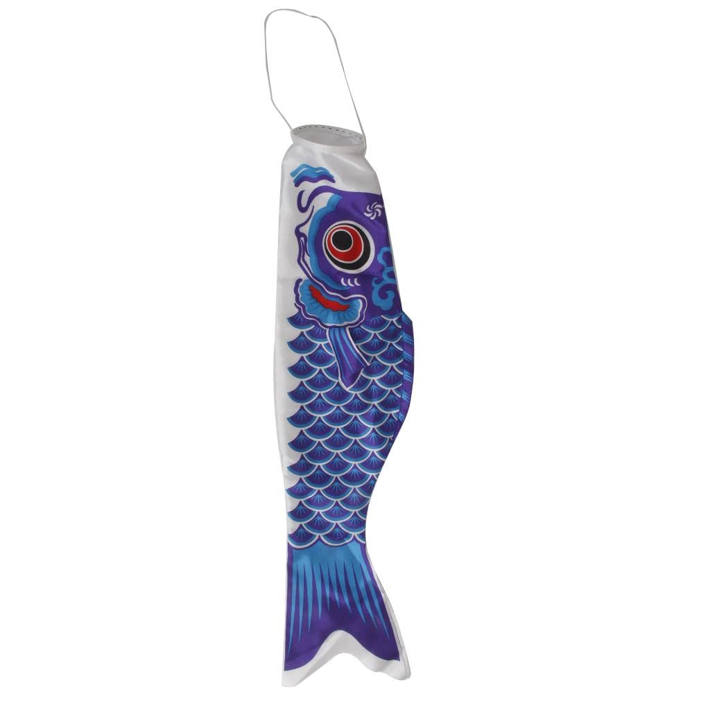 KampTrade 40cm Japanese Carp Windsock Streamer Fish Flag Kite Nobori Koinobori Blue 5