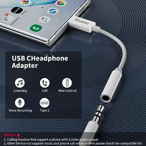 OOPAO USB C to 3.5 mm Female Headphone Jack Adapter (2) 5