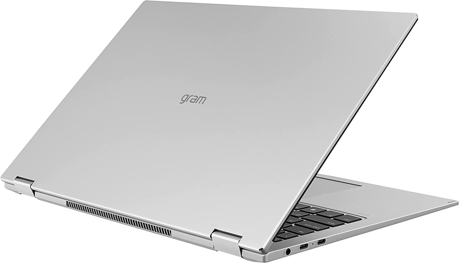 LG Gram (2022) 16T90Q-K.AAC8U1 2-in-1 Laptop 16" 2560 x 1600 IPS Display Intel Evo 12th Gen i7 1260P Processor 16GB LPDDR5 1TB NVMe SSD FHD Webcam WiFi 6E Thunderbolt 4 Windows 11 Silver 2