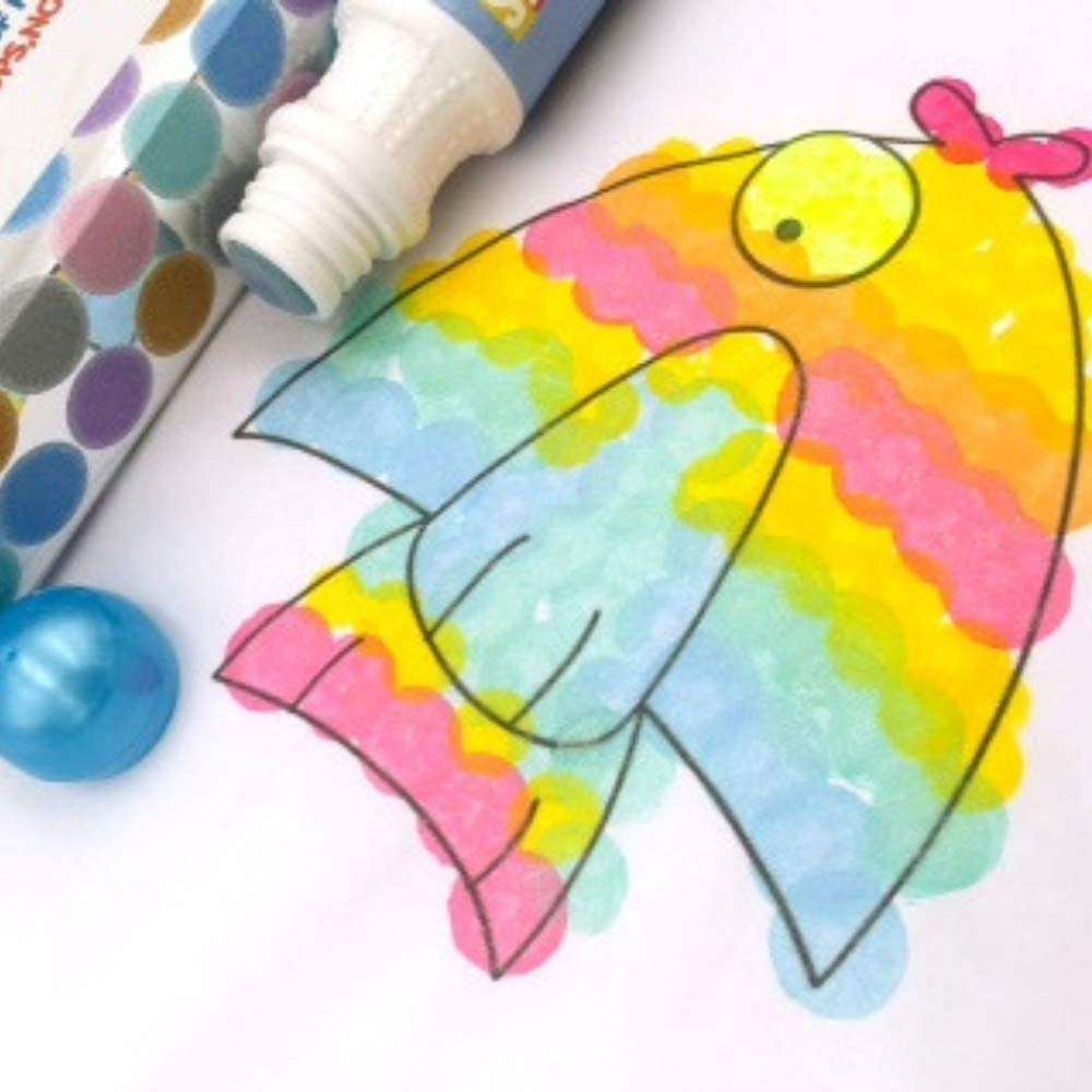 Levin 8 Colors Non Toxic Dot Paint Markers Bingo Daubers for Toddlers Art Craft Party Favors Water-Based Non-Toxic Bingo Daubers 8pc 60 ml 5