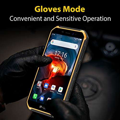 Ulefone Armor X7 PRO Android 10 Rugged Phones, 13MP+5MP Waterproof Cameras, IP68 Smartphone, NFC, OTG, 4G Dual Sim, 5.0 Inch Screen, 4G RAM 32GB ROM, 4000mAh Battery, GPS, Bluetooth, NFC, WiFi-Orange 4