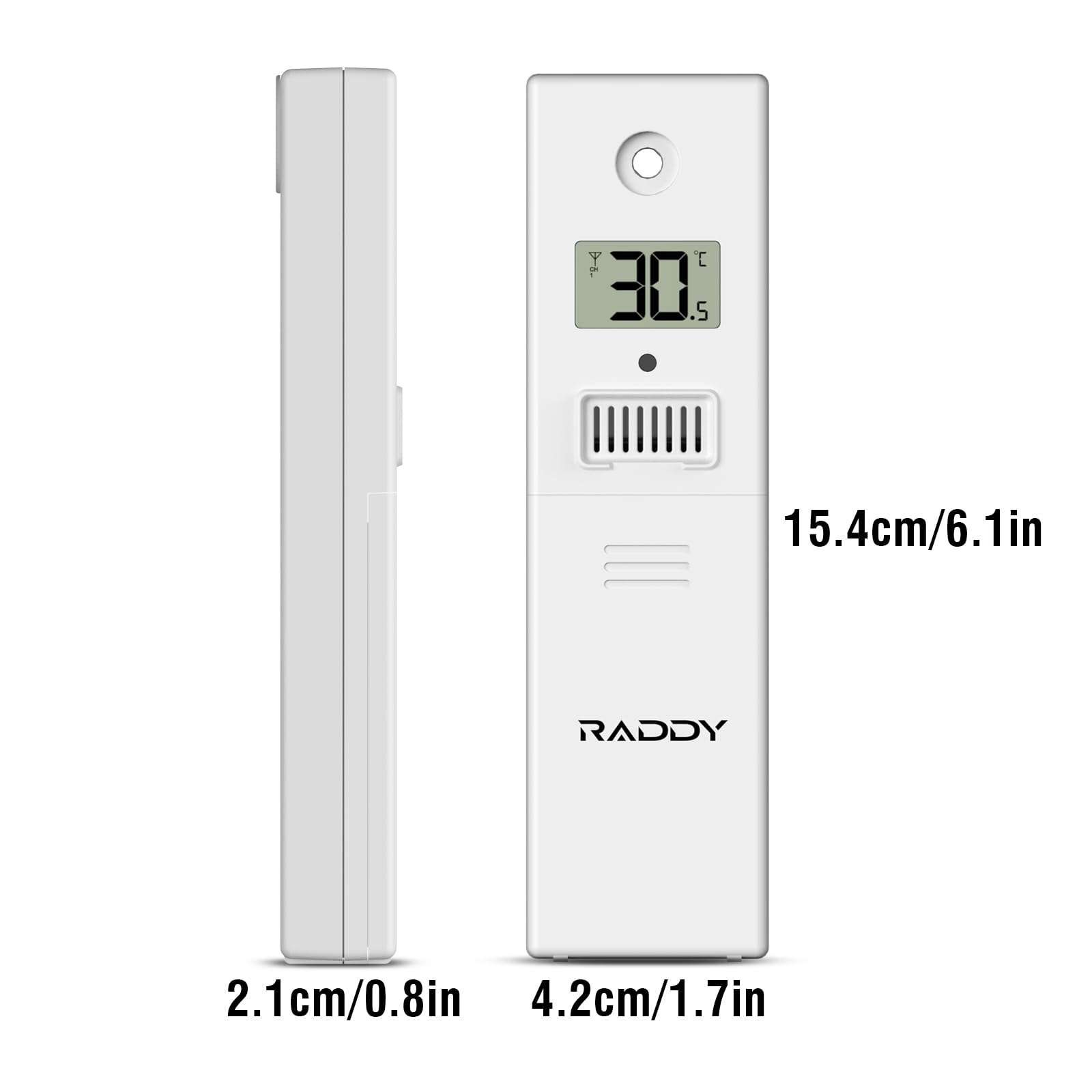 Raddy R5 Indoor Outdoor Wireless Remote Sensor for VP7 Professional Weather Station 5