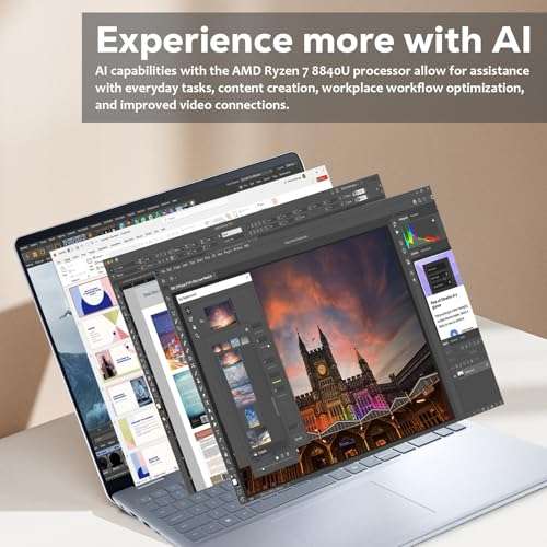 Dell Inspiron 16 Business Laptop - 16" FHD+ Display | AMD Ryzen 7-8840U(8-Core) | 32 GB DDR5 | 2 TB SSD | AMD Radeon | WiFi 6E | Backlit KB | Win 11 Pro 3