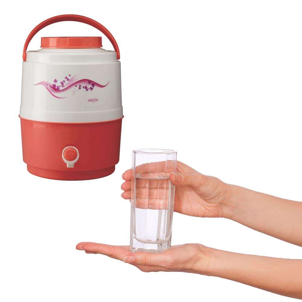 Milton Kool Musafir Insulated Plastic Water Jug, 7.5 Litre, Orange 3