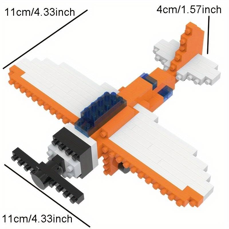 SUPER TOY 168Pcs Airplane Building Blocks Aircraft Toy for Kids Jet Plane 3D Building Brick Puzzle Kit Aeroplane Making STEM Learning Toy Birthday Gift for Boys and Girls 6-15 Years 4