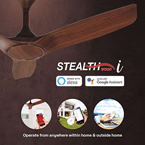 Havells Stealth Wood i 1200mm Ceiling Fan (Walnut) 5