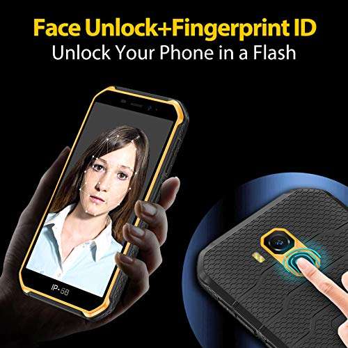 Ulefone Armor X7 PRO Android 10 Rugged Phones, 13MP+5MP Waterproof Cameras, IP68 Smartphone, NFC, OTG, 4G Dual Sim, 5.0 Inch Screen, 4G RAM 32GB ROM, 4000mAh Battery, GPS, Bluetooth, NFC, WiFi-Orange 5