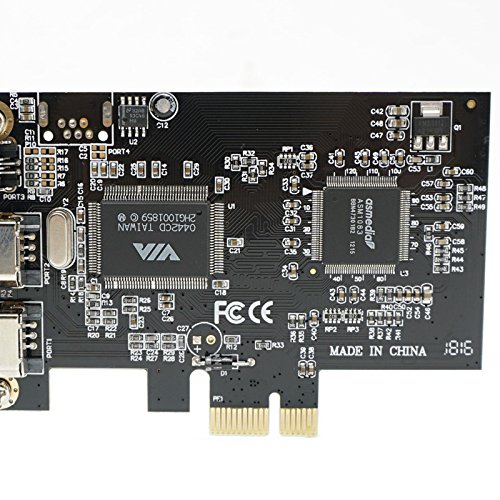 axGear PCIE PCI-E FIREWIRE IEEE 1394 3 Port FIRE Wire Controller Card for Desktop PC 5
